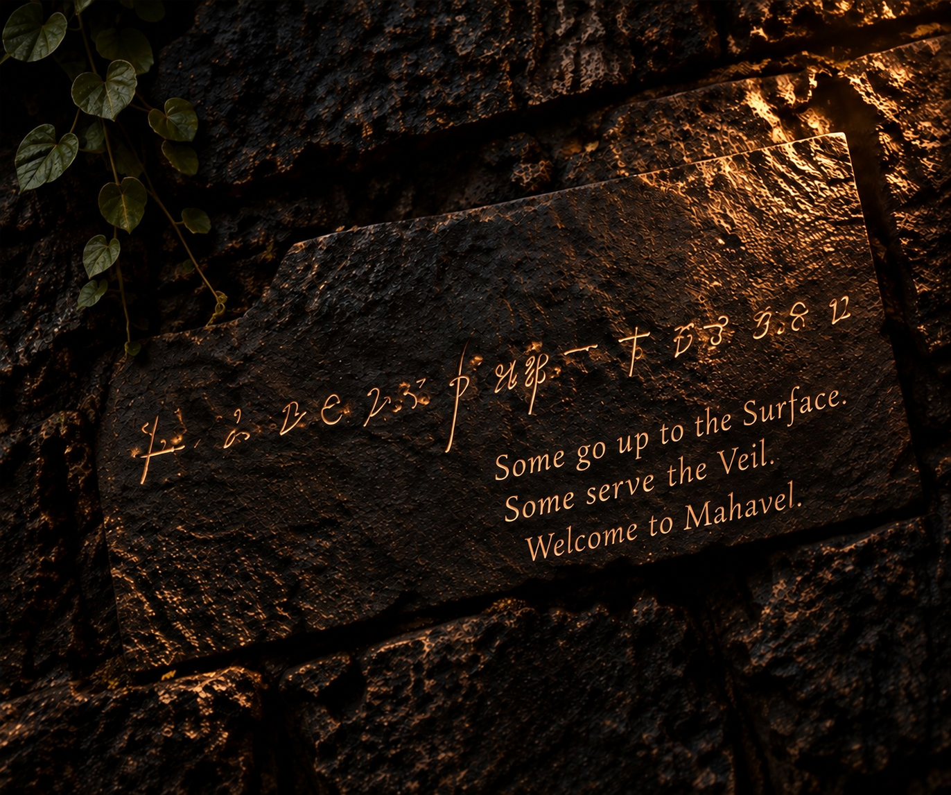 Message revealed on the plaque