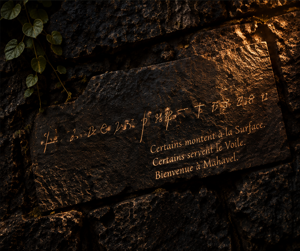 Message révélé sur la plaque